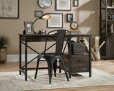 Steel Gorge Wrought Iron Style Home Office Desk Carbon Oak - 5423912 DD